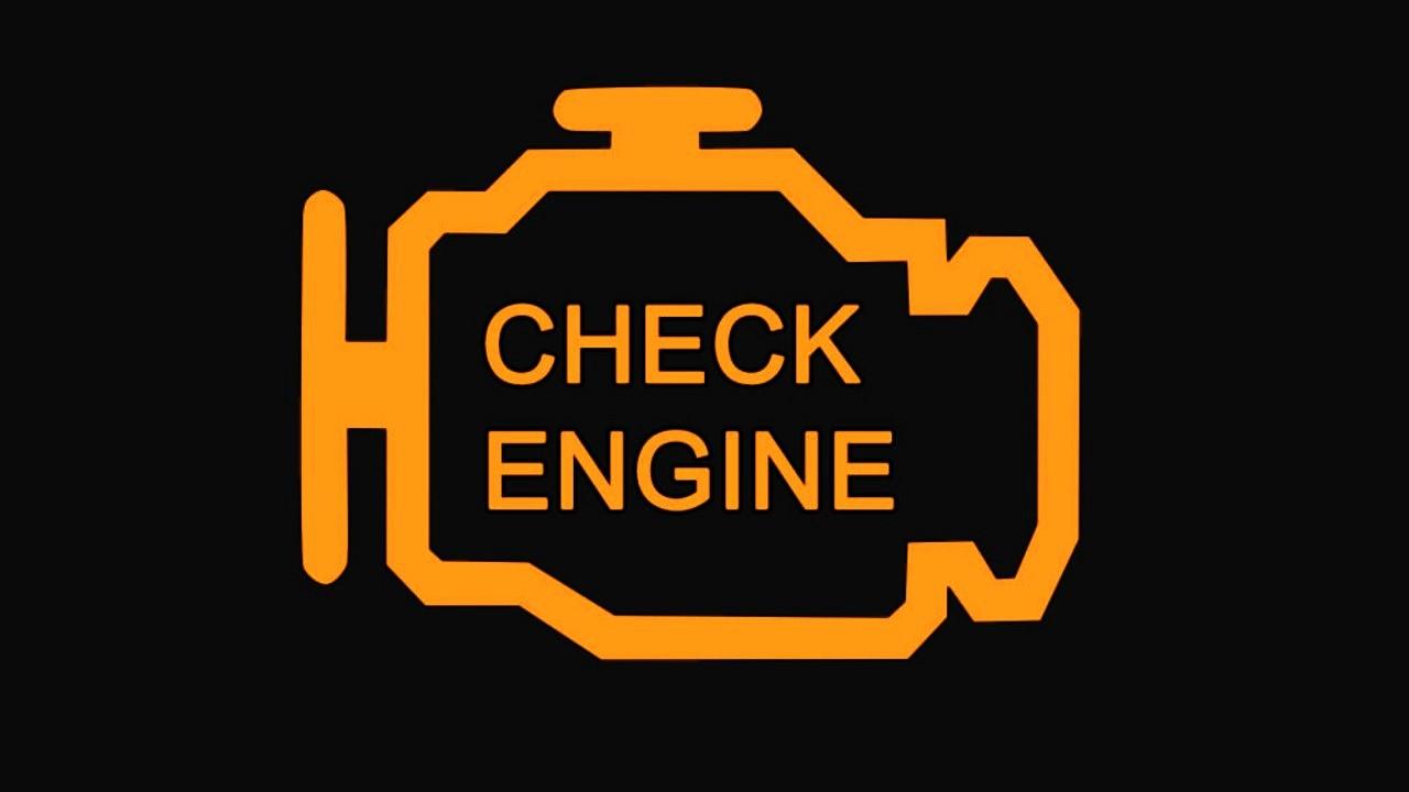 индикатор check engine на приборной панели автомобиля крупным планом индикатор check engine на приборной панели автомобиля крупным планом